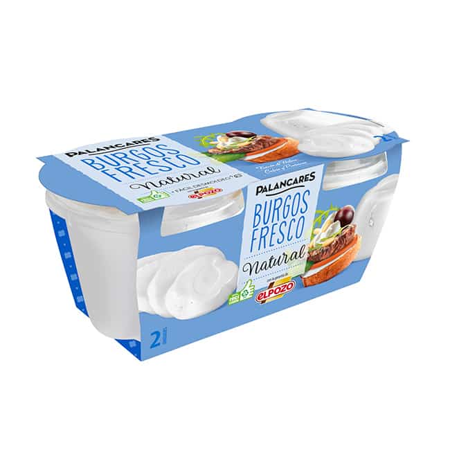 Queso de Burgos fresco, porción de 340 - 370 gr. aprox.