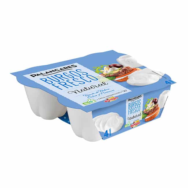 Queso Fresco BURGOS NATURAL PACK 4 x 62gr