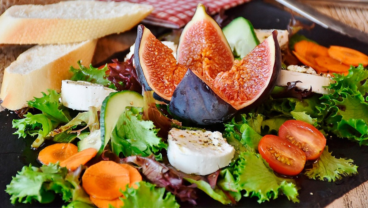 Ensalada de higos y queso de cabra