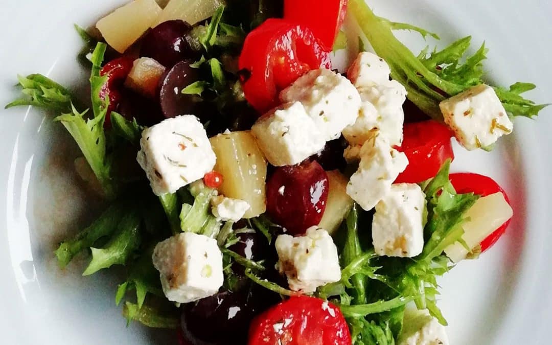 Ensalada de tomates asados