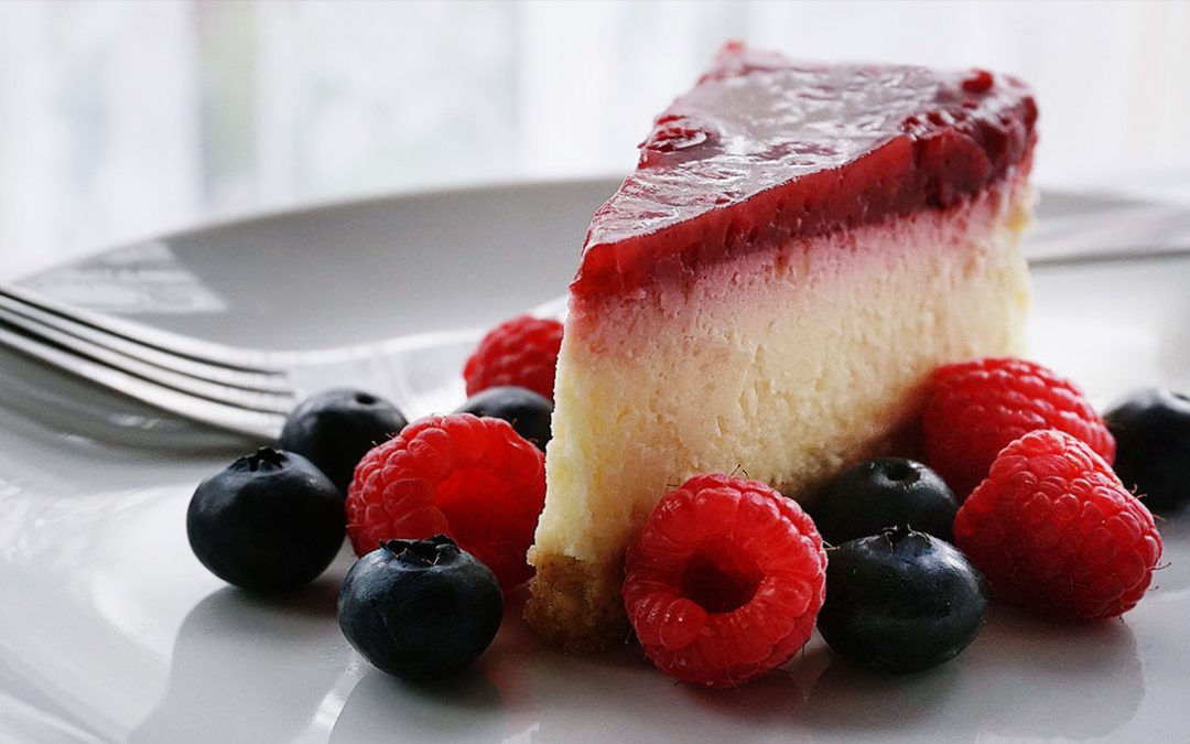 Tarta de queso y frutos rojos