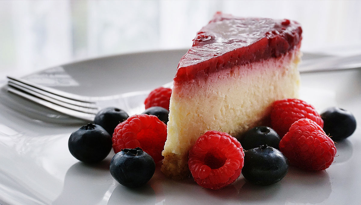 Tarta de queso y frutos rojos